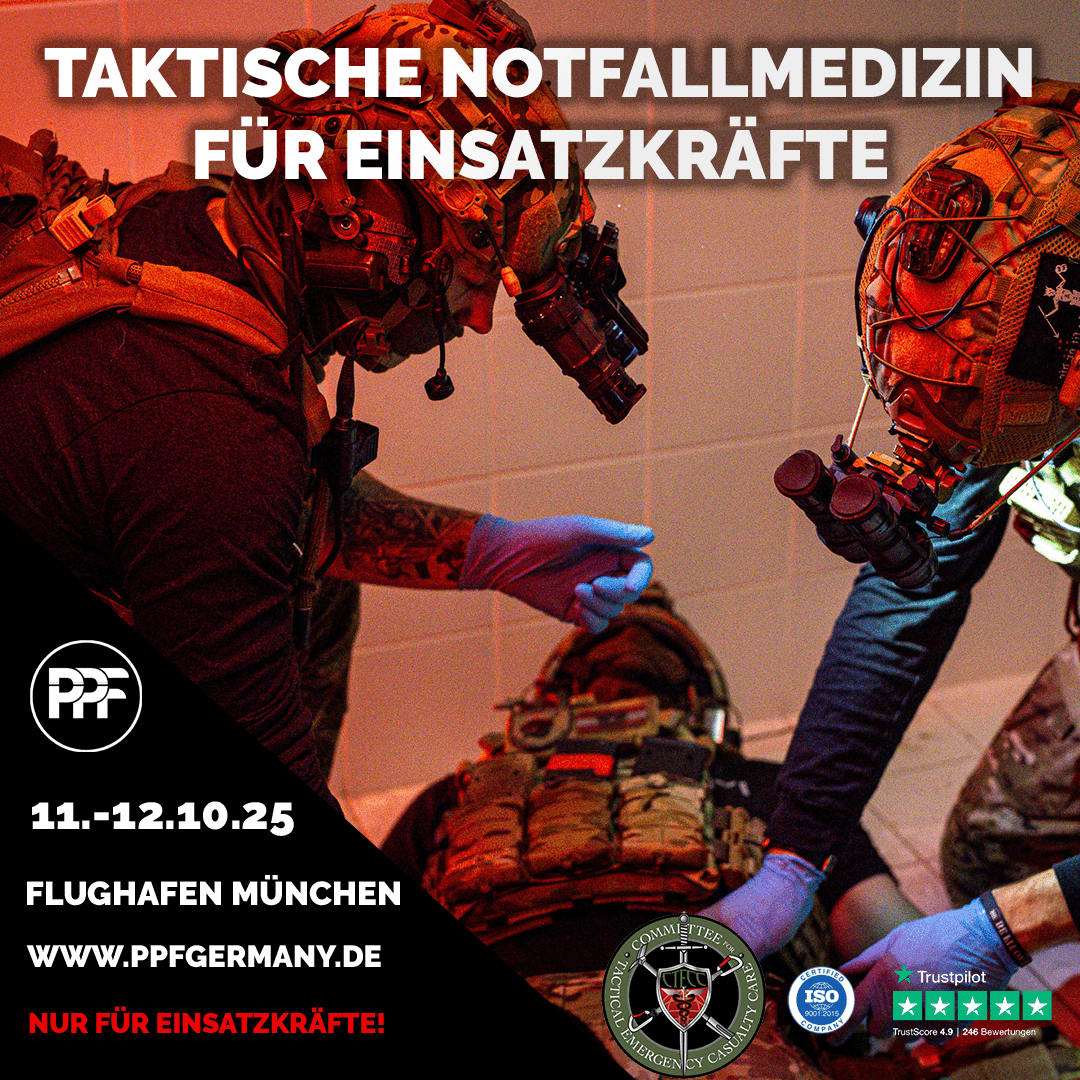 Taktische Notfallmedizin für Einsatzkräfte (TECC) - PPF Germany