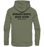 Hoodie Weniger Worte, mehr Taten - Peak Performance Fitness Germany